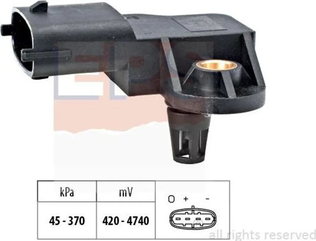 Capteur Pression d'Air EPS 1 993 167 pour Scenic et Laguna OE 223650754R