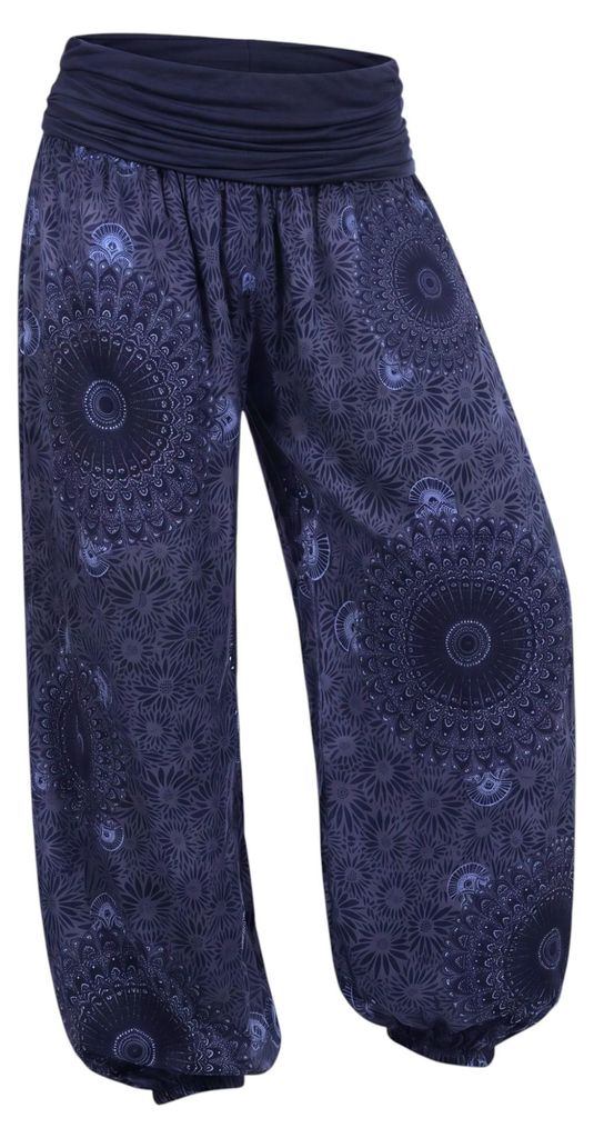 Haremshose Damen Flatterhose luftige Sommerhose weites Bein Produktbild 