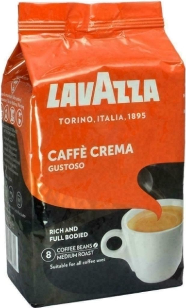 A bag of Lavazza coffee beans.