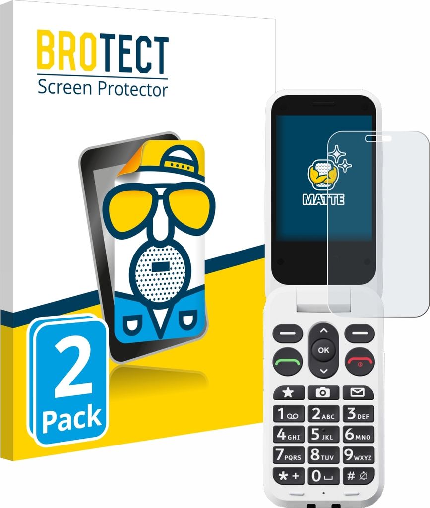 2x BROTECT Schutzfolie für Doro Leva L30 Displayschutz Displayschutzfolie Folie Matt Entspiegelungsfolie