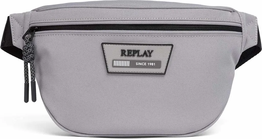 Sac banane REPLAY gris pour voyage et ville - Waistbag compact homme