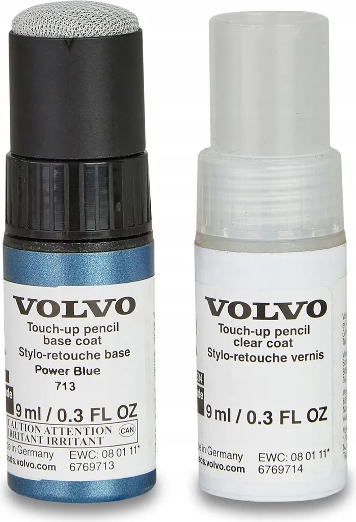 Stylo Peinture Volvo 713 Power Blue Original avec Applicateur Précision