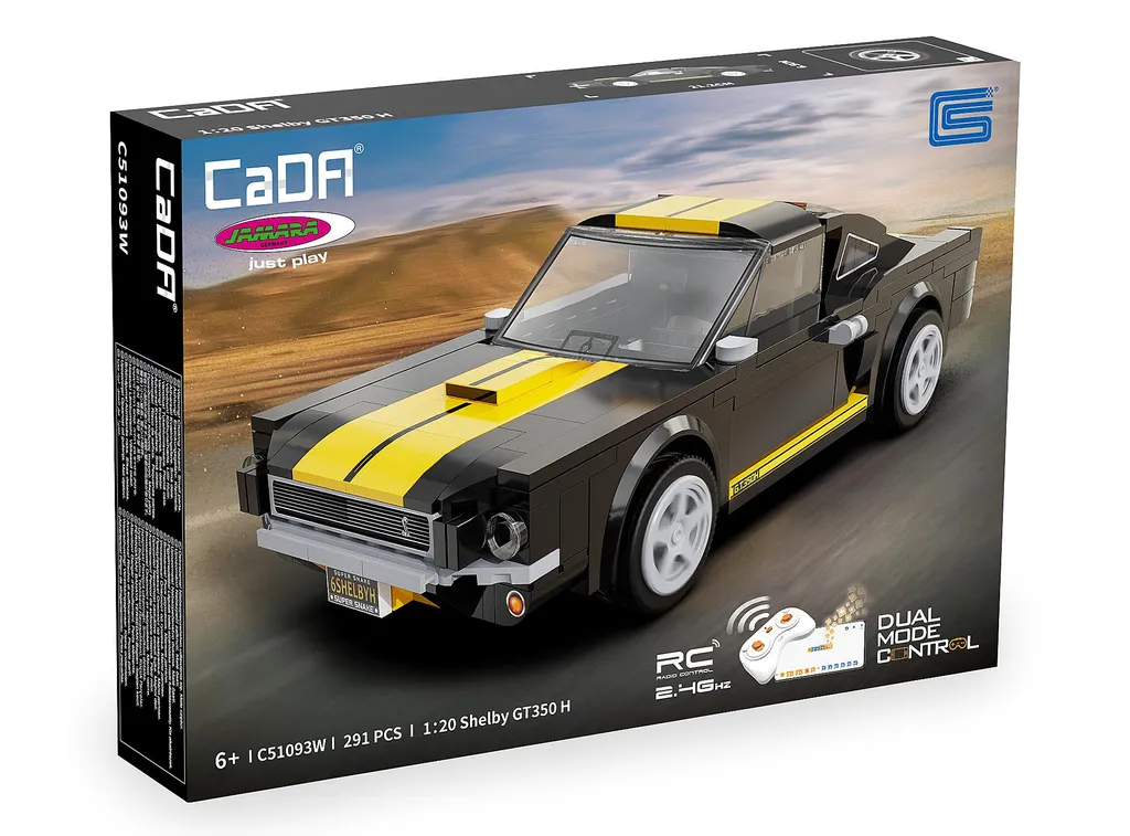 Shelby GT350 H CaDA 1:20 Noire : Fini l'Ennui avec cette Voiture à Monter