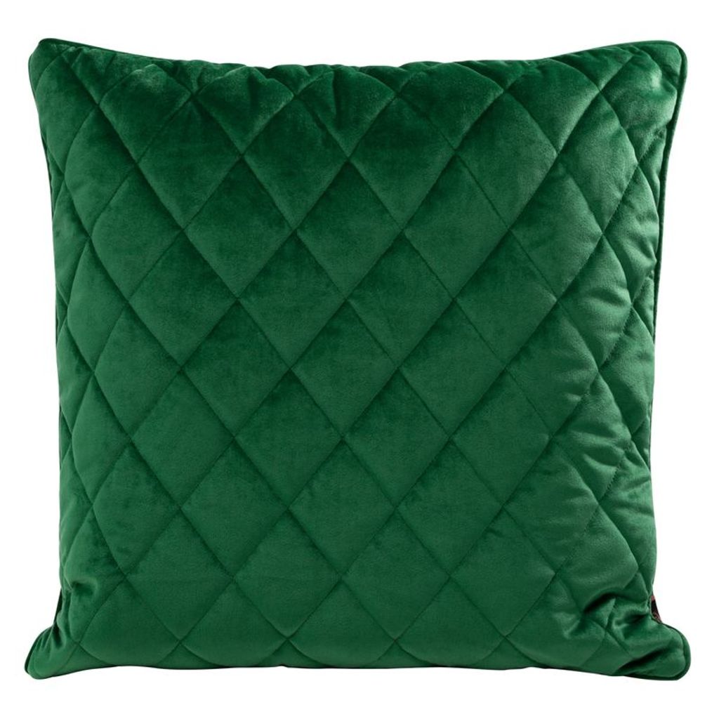 Dekorativer Kissenbezug Sofakissen VELVET 28 G 50x50 cm dunkelgrün