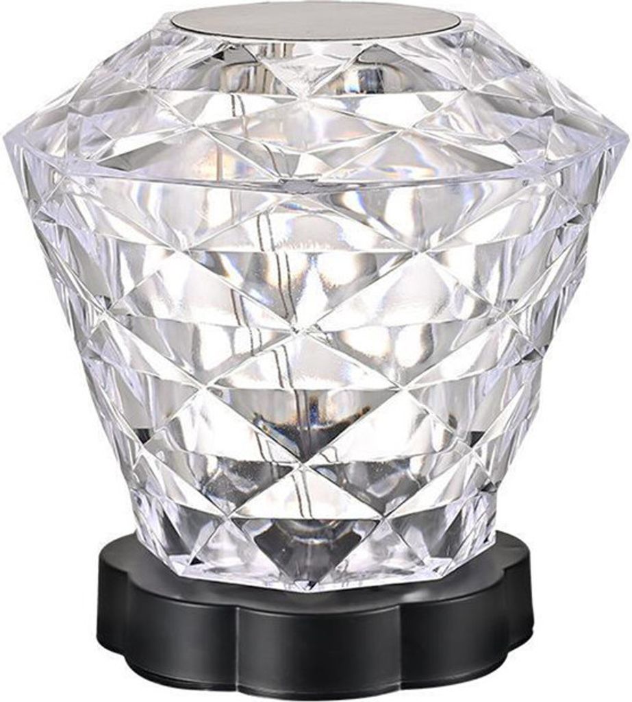 (Rose) Kristall-Tischlampe 16 Farben mit Touch-Control-Nachtlichtern, wiederaufladbar, romantische Datumsbeleuchtung, Dekoration für Weihnachten, ...