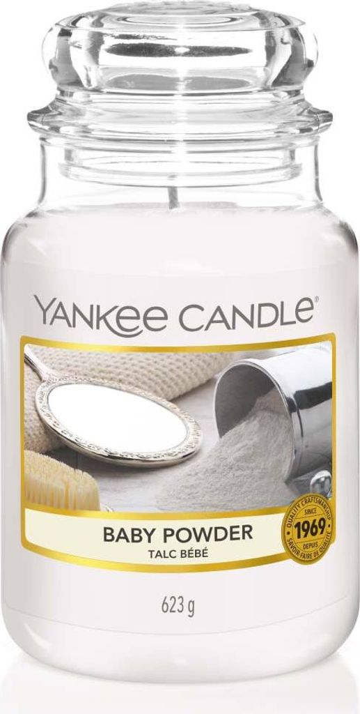 'YANKEE CANDLE Baby Powder', Large Jar (623g) Produktbild 