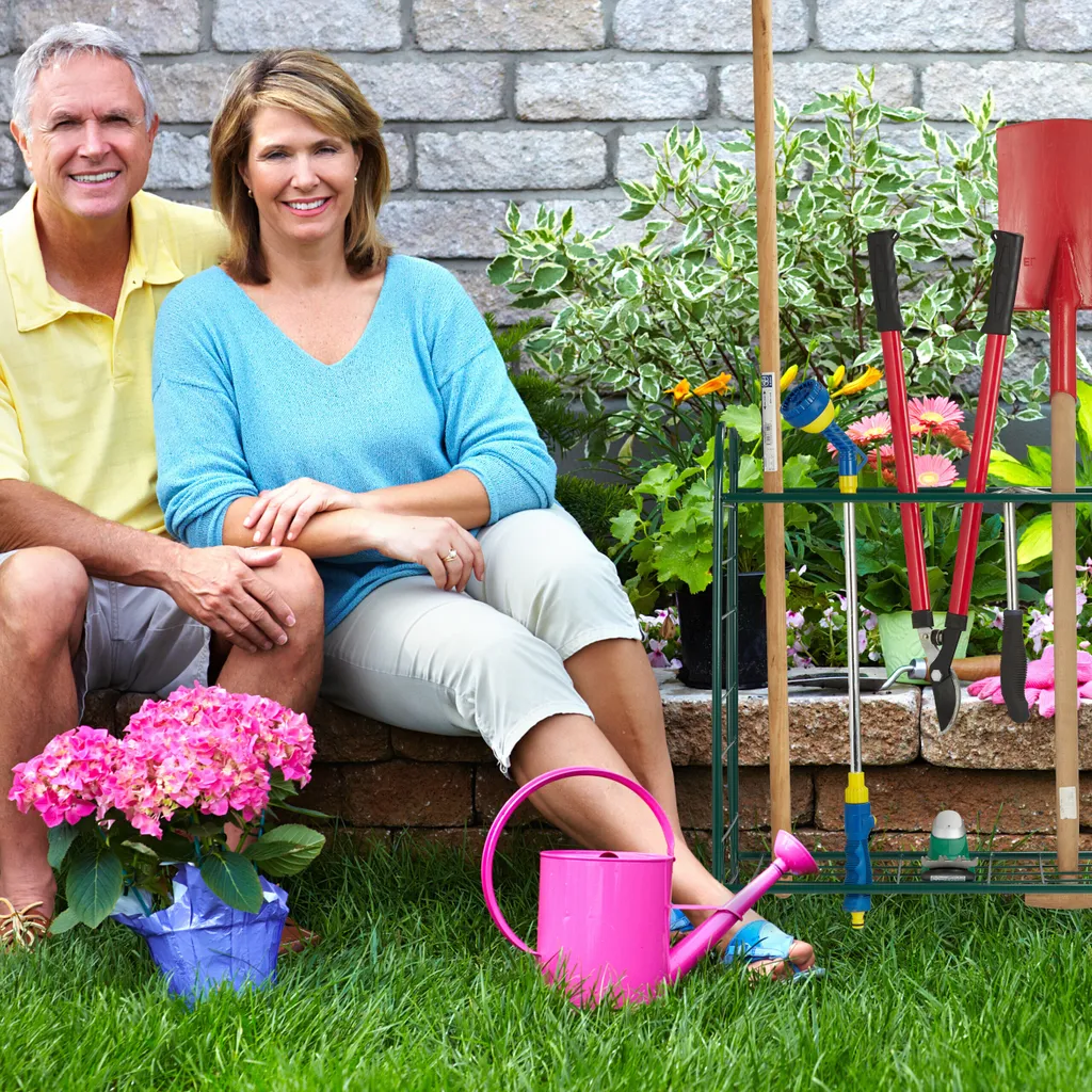 Relaxdays Support d'outils de jardin vertical mural en acier robuste - 2