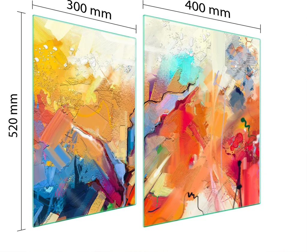 Coprifornelli in Vetro 70x52 Colorato: Proteggi il Piano Cottura con Stile