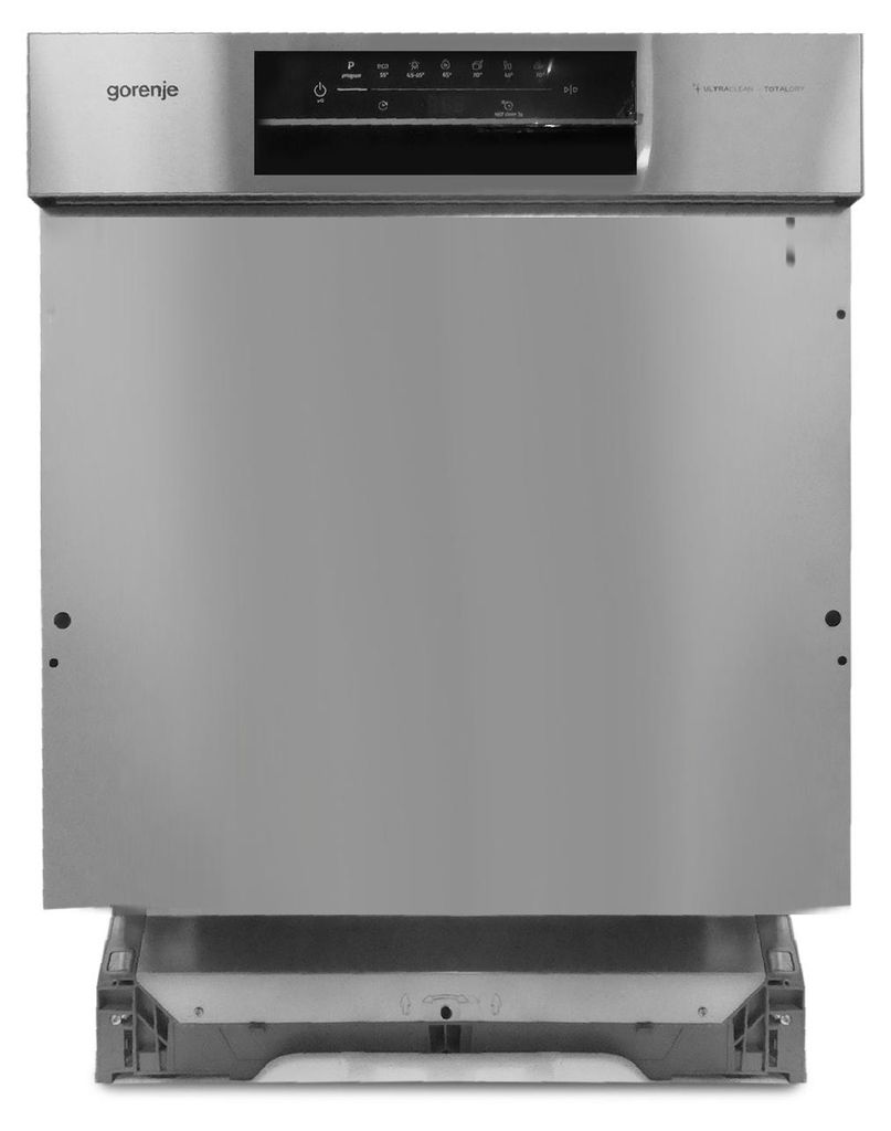 Gorenje G400 Teilintegrierbarer Geschirrspüler, 60 cm, Halb integriert, Standardgröße (60 cm), Edelstahl, Berührung, 3 Korb/Körbe, höher