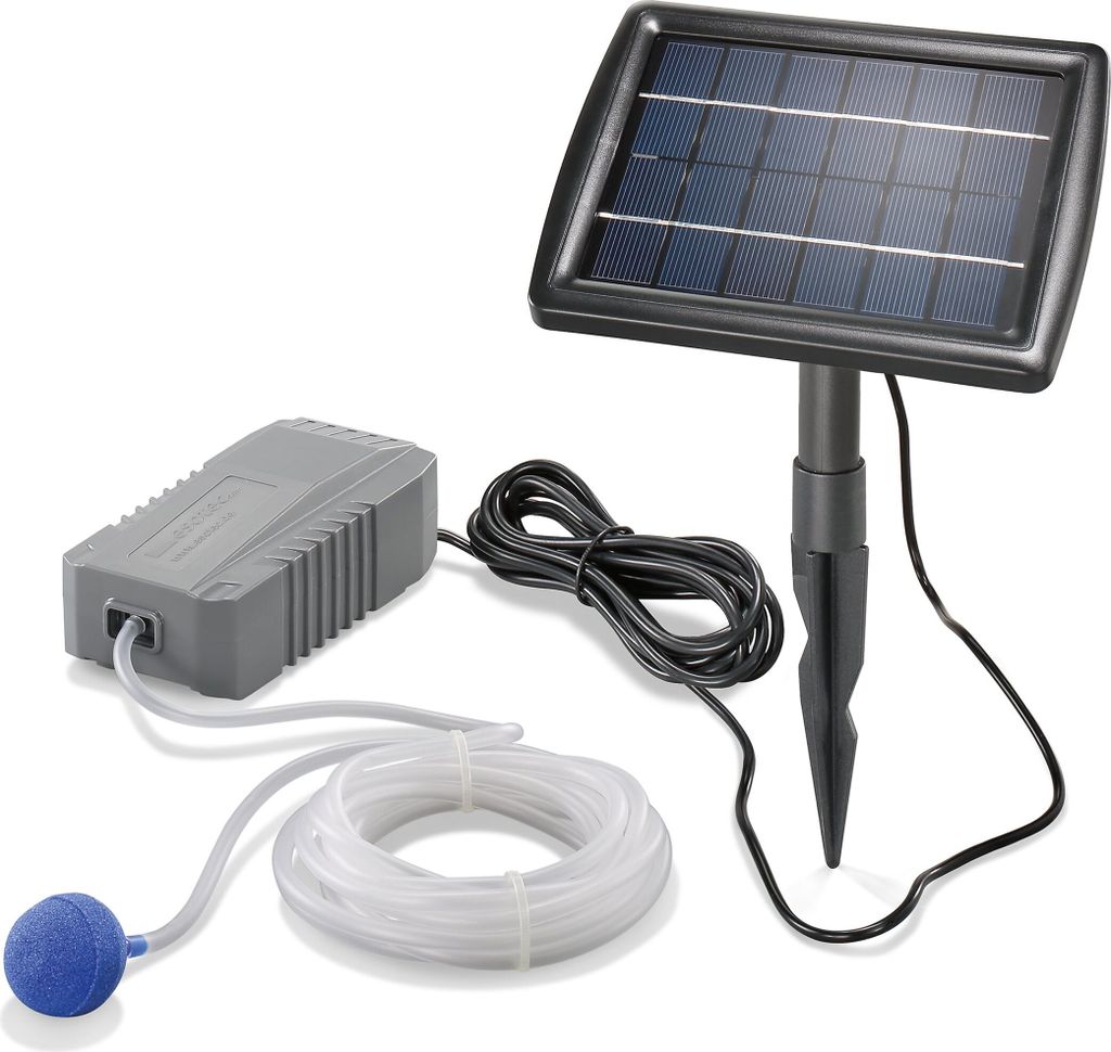 esotec Solar Teichbelüfter 2/130 Professoional Sauerstoff Teichpumpe 101840