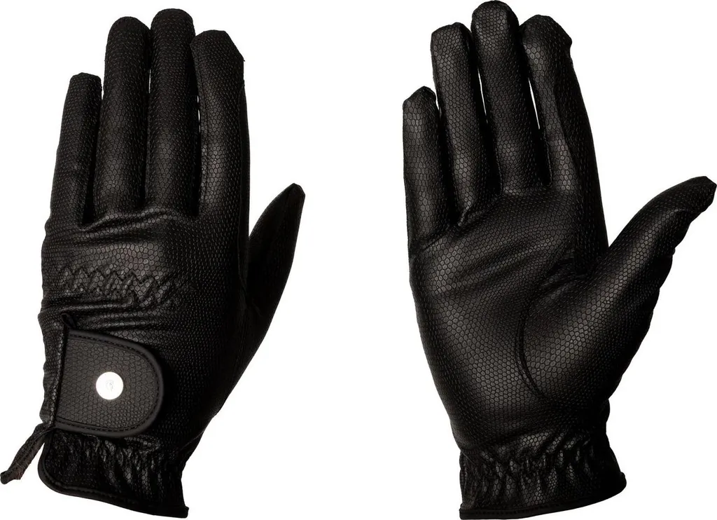Gants d'équitation hiver Kentucky Horsewear Grip noirs antidérapants