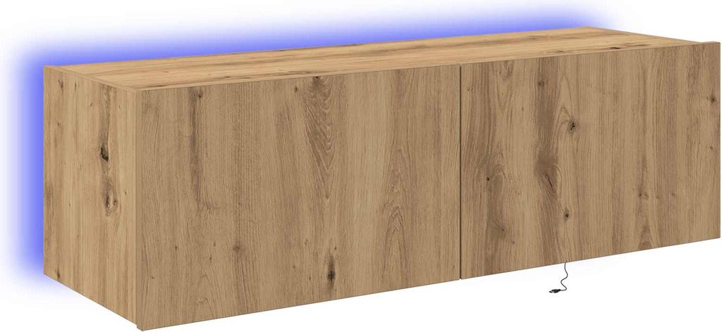 vidaXL TV-Wandschrank Artisan-Eiche 100 x 35 x 31 cm Holzwerkstoff