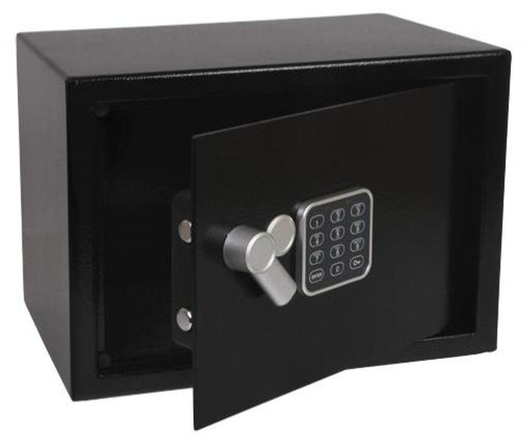 Office HD-350 Tresor mit elektronischem Schloss schwarz 350x250x250 mm