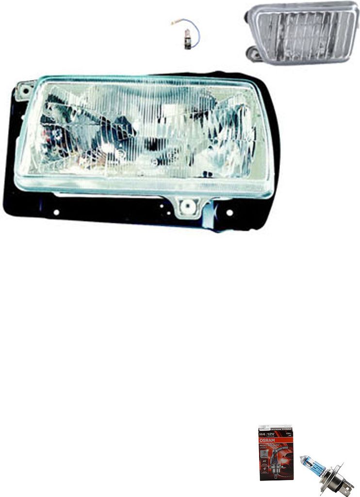 Johns, Scheinwerfer + Osram Night Breaker Laser passend für VW Jetta II 19E 01/84-10/91R 165941018K 165941018 165941018A 165941018D 165941018E 191...