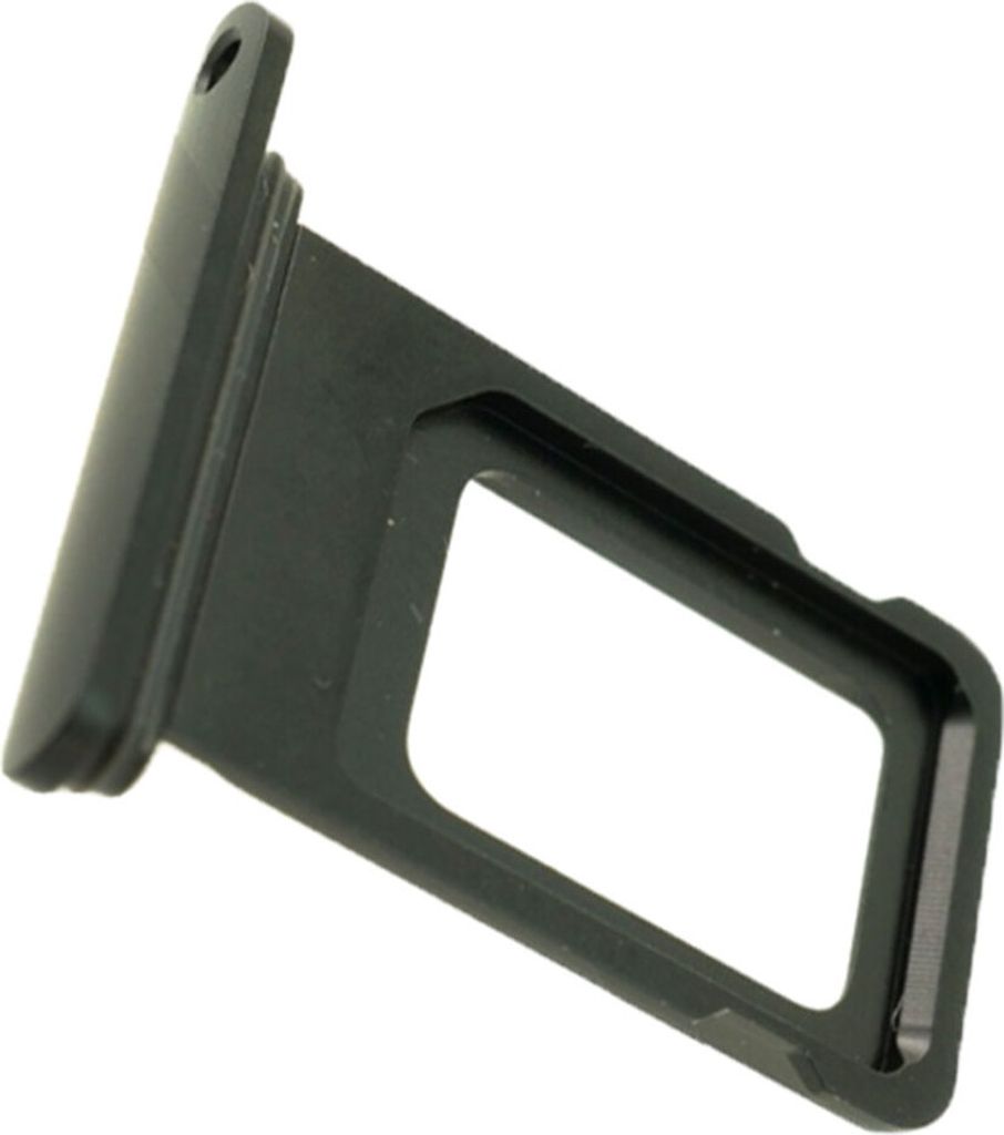 Simkartenhalter für Apple iPhone XR, Original Ersatzteil, Schwarz (Single SIM Version)