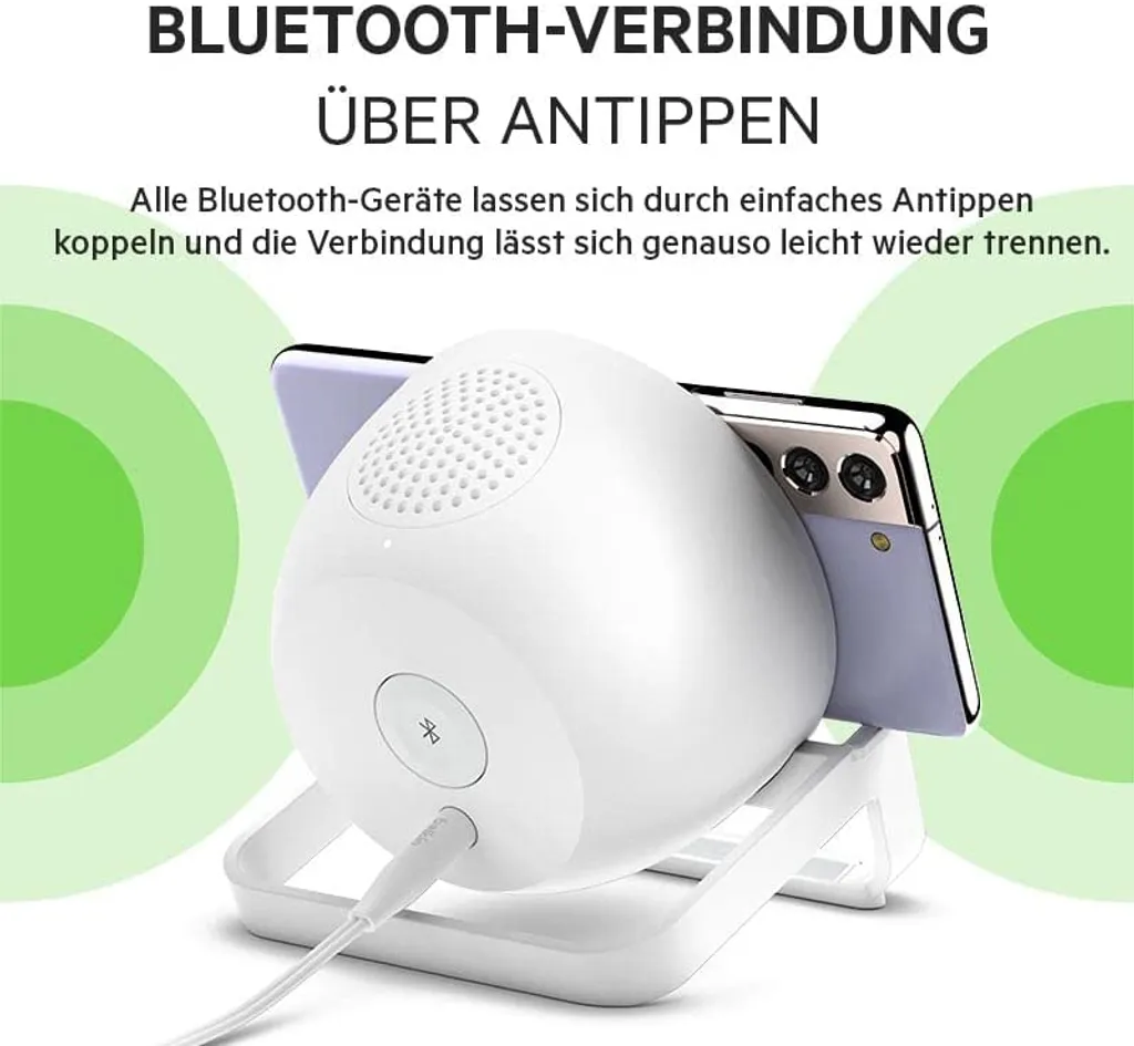 Belkin SoundForm Charge: Speaker Bluetooth con Ricarica Wireless 10W - 15