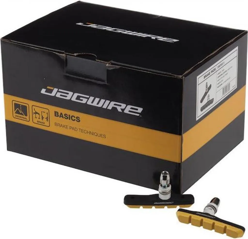 Freiner sans Bruit sous la Pluie : Plaquettes V-Brake Jagwire Jaunes