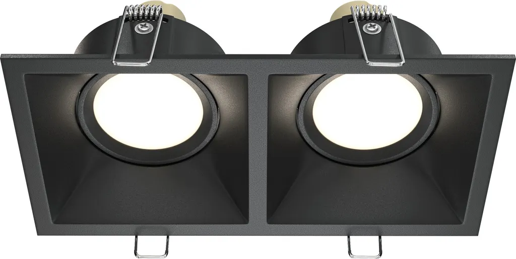 Luminaire DOT Maytoni Noir Dimmable en Aluminium avec 2 Sources GU10