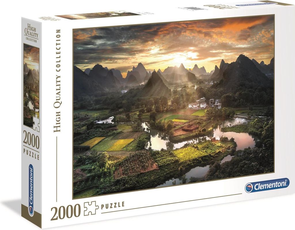 Clementoni Puzzle 2000 / Widok na Chiny Zdjęcie produktu 