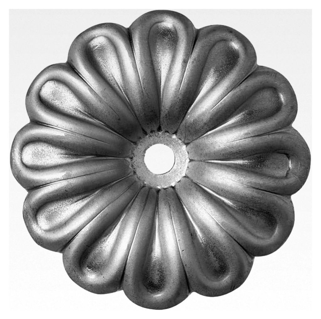 Zaundekoration Zierelement Metallblumen und Metallblätter Ø40-120mm