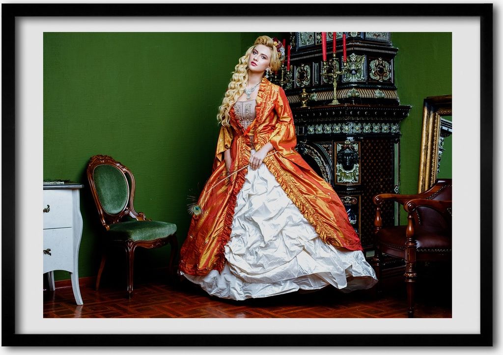 Bild - Bilder - Bilderrahmen - 70 cm x 50 cm - MDF-Rahmen, Wandkunst Aristokrat
