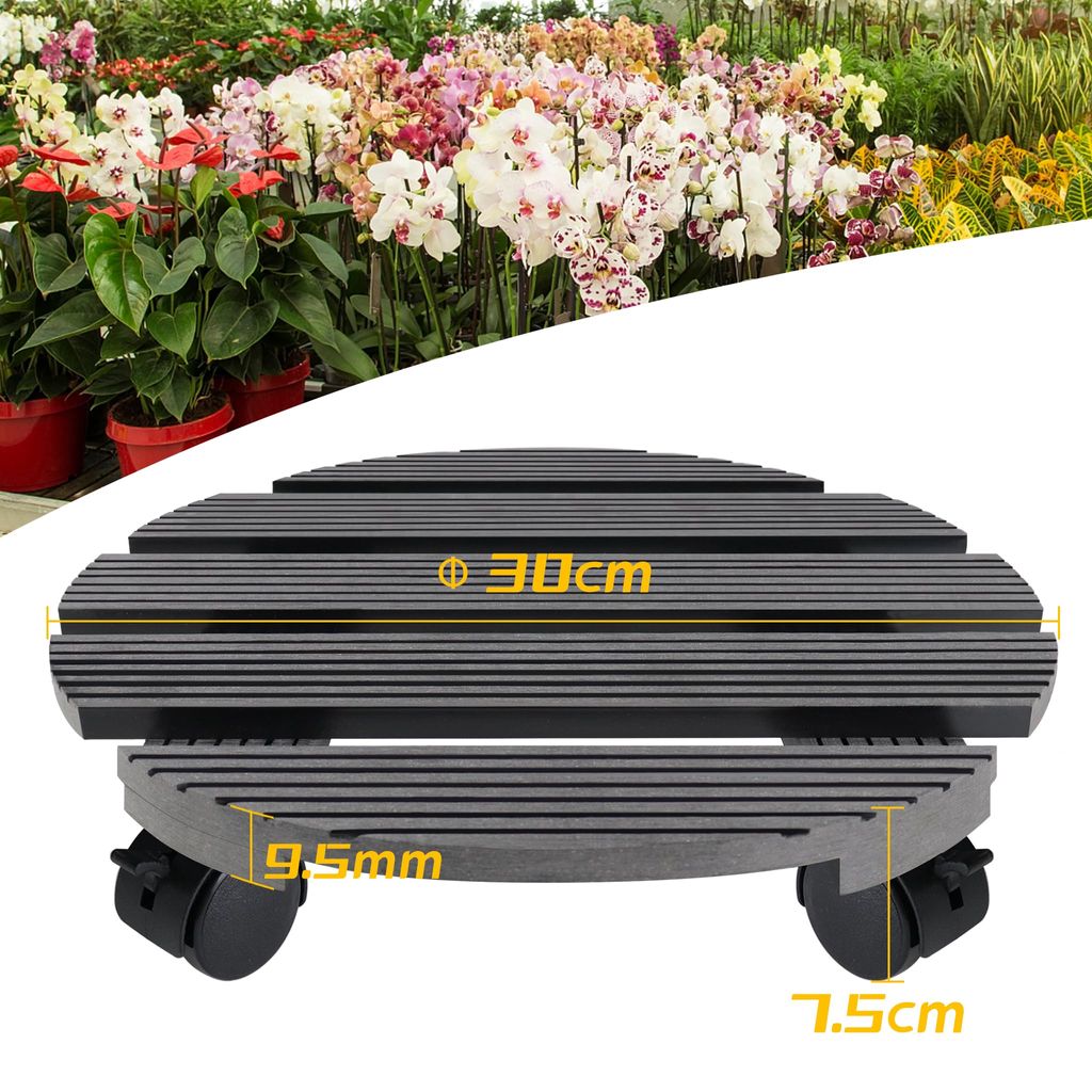 Prime Garden® CONCAVE Square/Round Platform Pflanzenroller