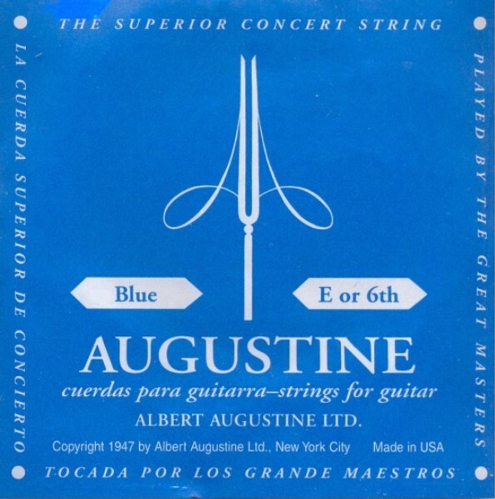 Augustine blue - E6 Einzelsaite, high tension