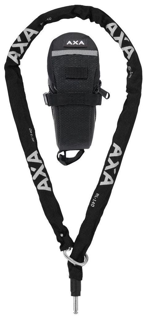 Chaîne à encastrer Axa RLC 140 noir 140cm, sacoche Image du produit 
