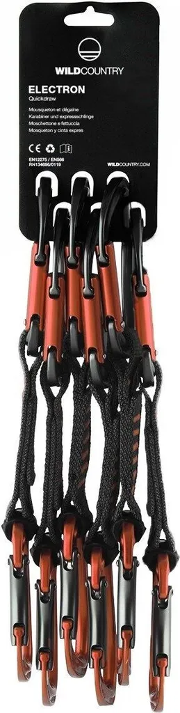 Dégaine Electron Sport Wild Country 12cm avec mousquetons forgés noir