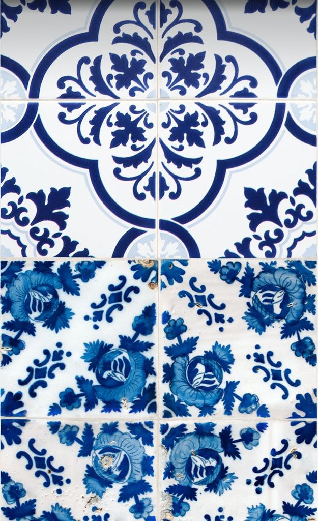 ESTAhome XXL-Vliestapete große Fliesen Indigoblau 50 x 900 cm