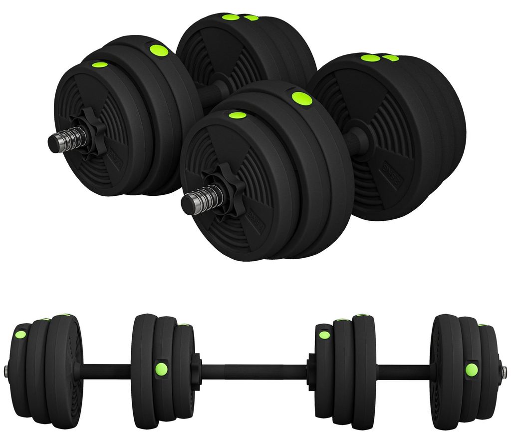 SPORTNOW 2-in-1 Gewichtsset, verstelbare halterset van 25 Productafbeelding 