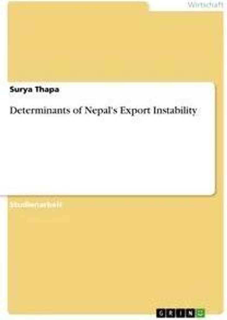 Determinants of Nepal's Export Instability
