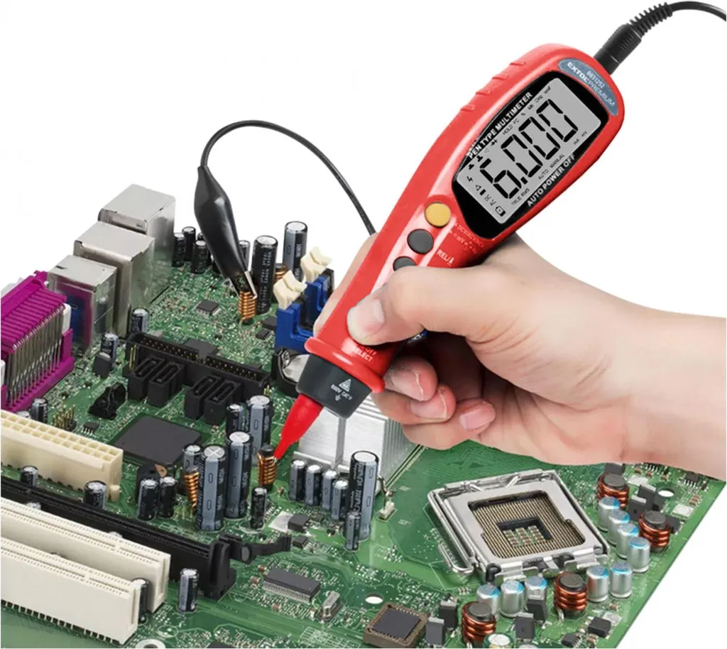 Multimètre Numérique de Poche True RMS Extol pour Mesures Électriques - 2