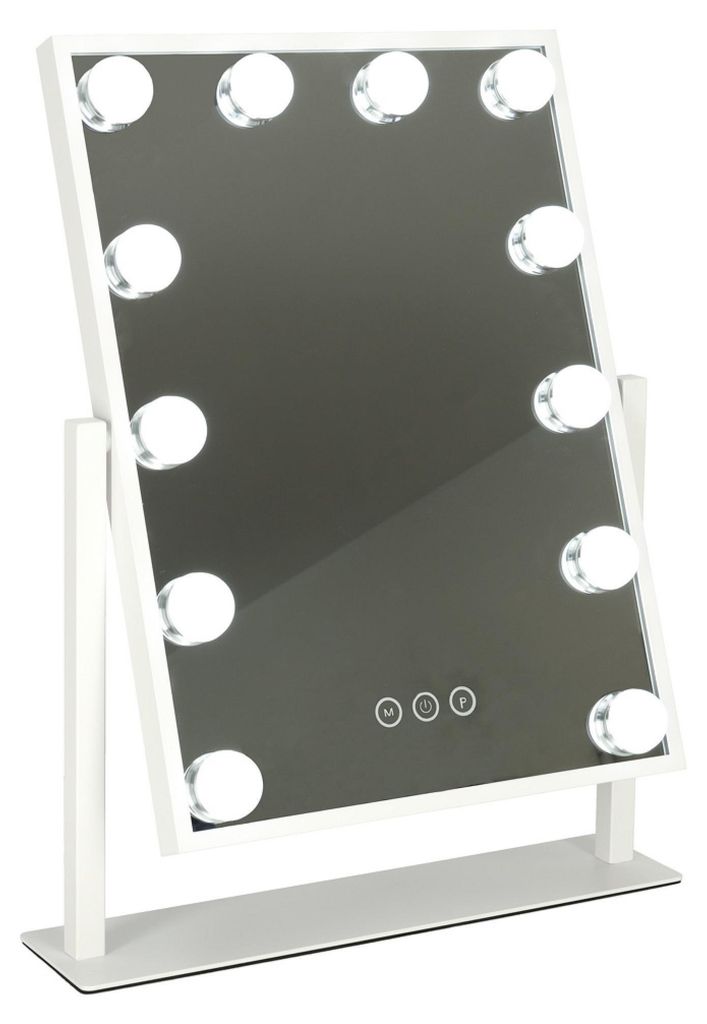 KIK KX3942 Kosmetické zrcadlo s LED osvětlením, 12 žárovek, Obrázek produktu 