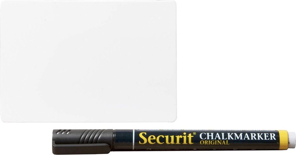 Securit Kreidetafelschild DIN A8 weiß 20er Set Produktbild 