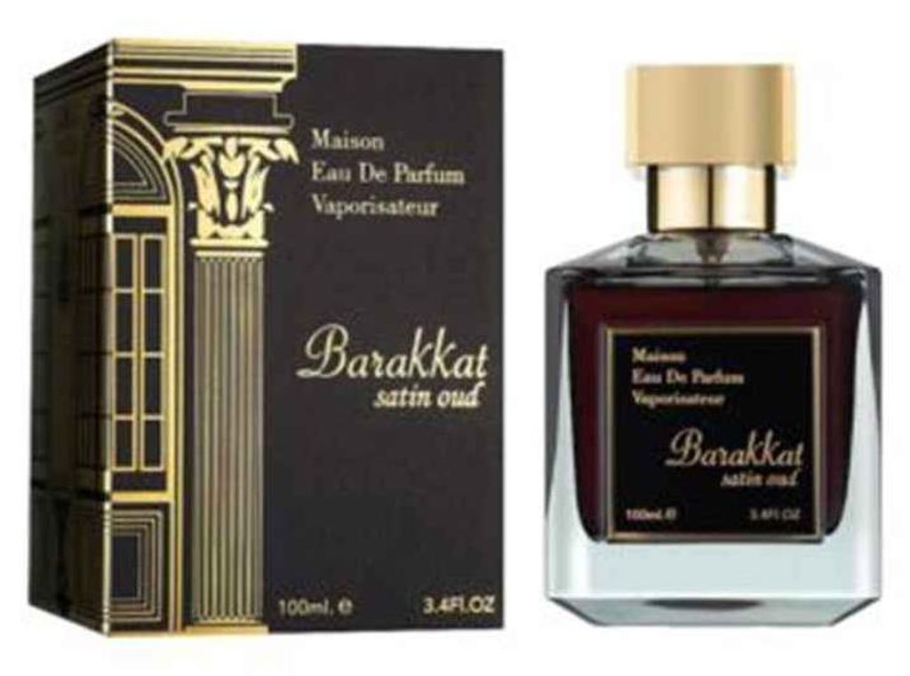 Eau de parfum Barakkat Satin Oud 100ml - Fragrance World Productafbeelding 