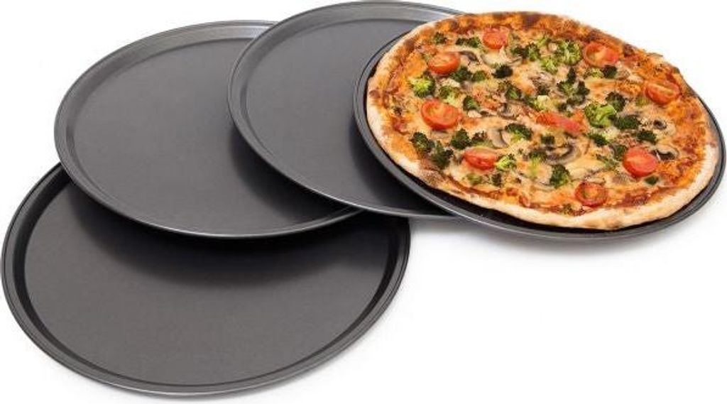 Pizzateller rund, 4er-Set