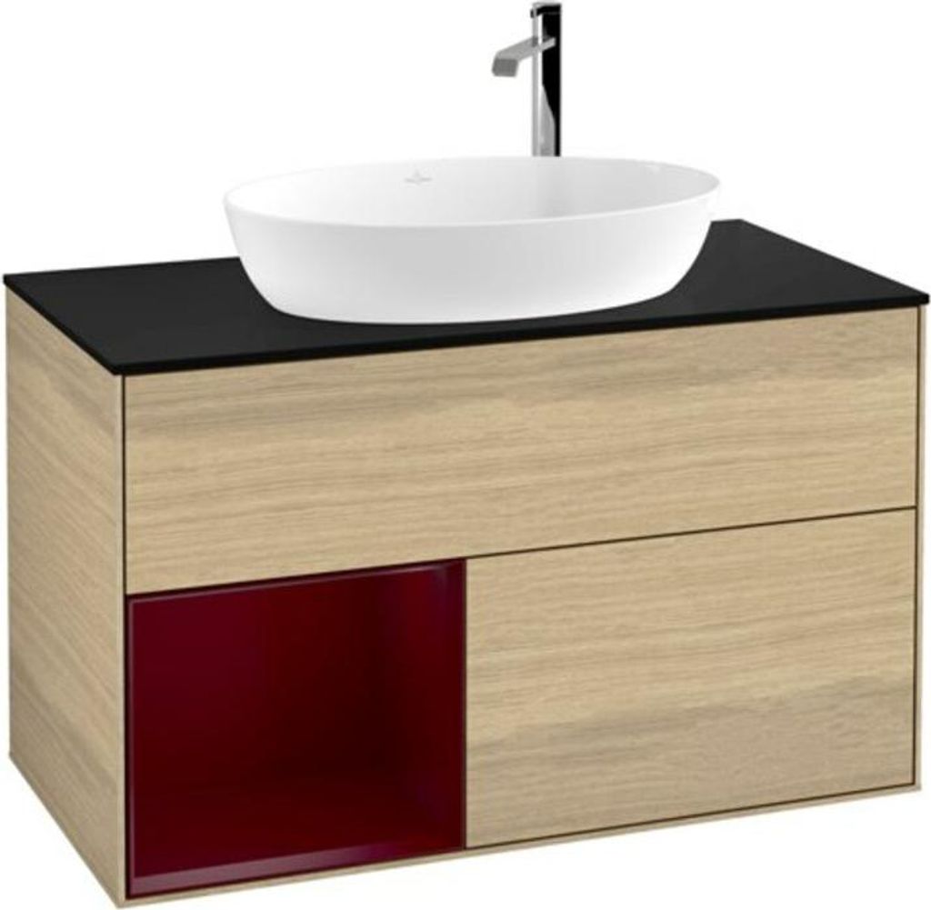 V&B Waschtischunterschrank Finion 100, Pl bla m, Reg Peo m Lac, Oa ven