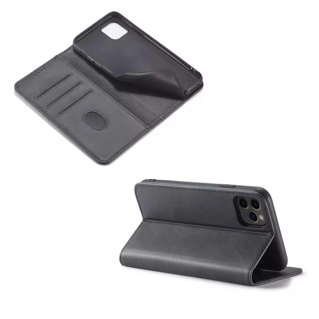 Custodia a Libro Oppo A74 5G Smartphonica - Wallet Case Nera Urban - 4