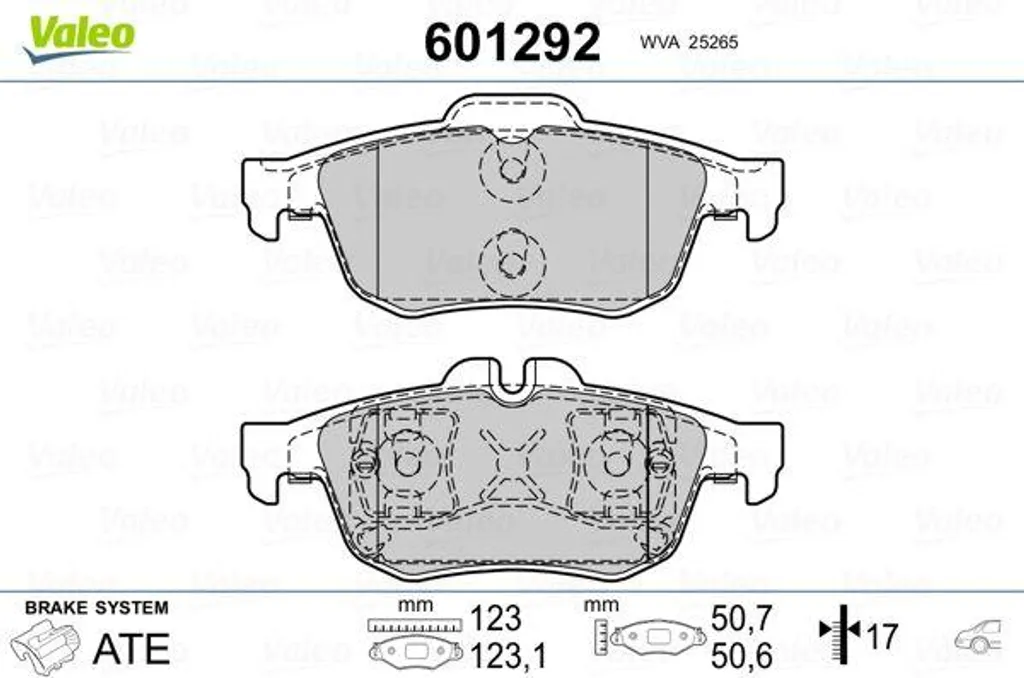 Plaquettes de frein pour Renault Talisman : Sécurité et confort Valeo 601292