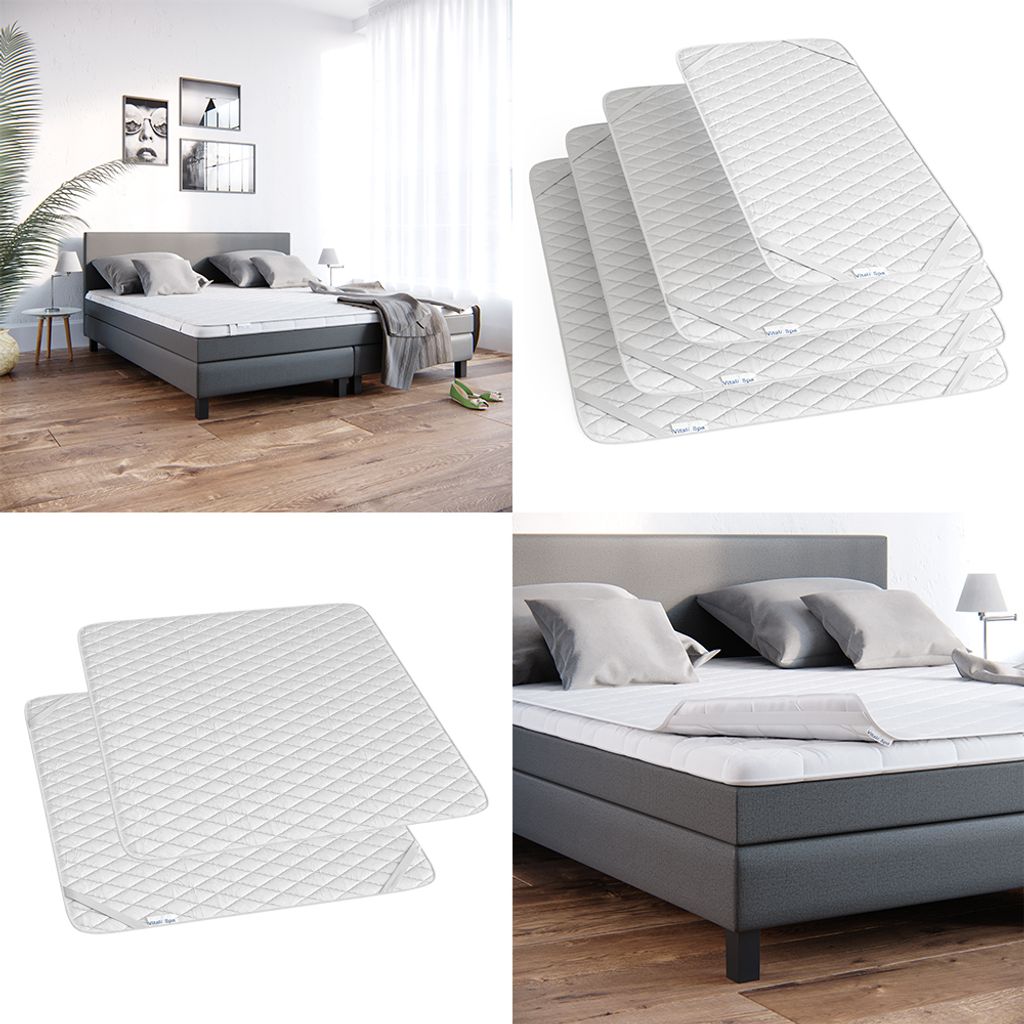 Vitalispa Matratzenschoner , 180 x 200 cm Versteppung, Weiß Produktbild 8
