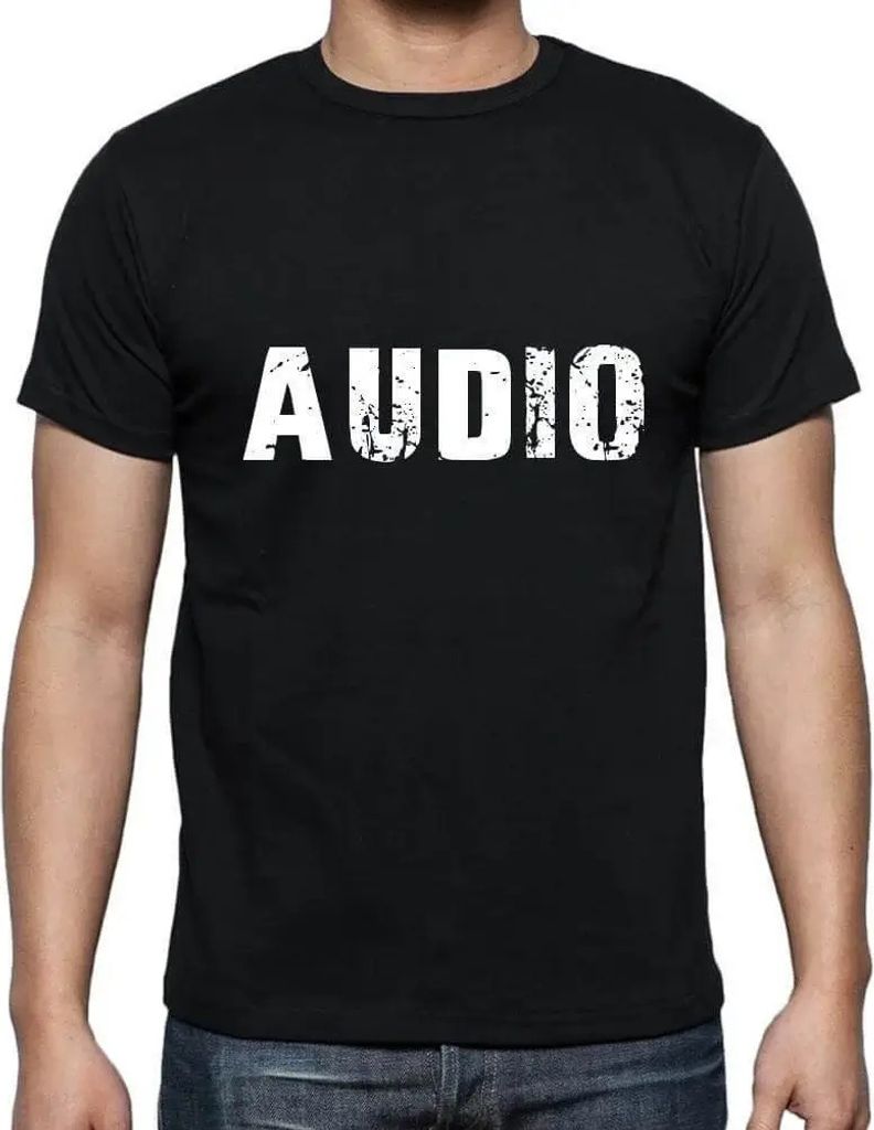 Herren Grafik T-Shirt Audio Öko-Verantwortlich Vintage Jahrgang Kurzarm Lustige Druck Geburtstag Geschenk Mann