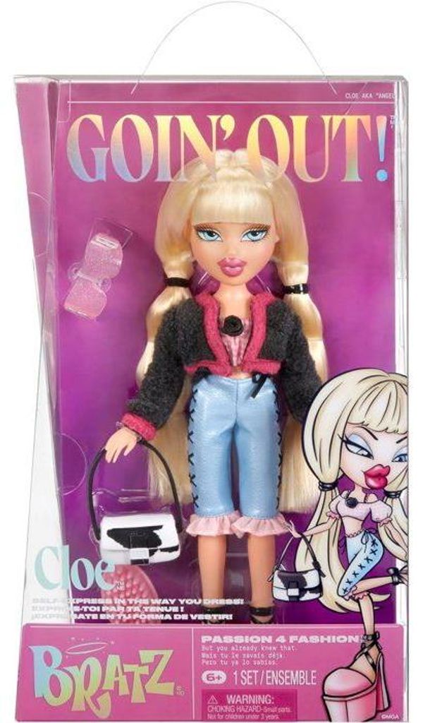 Bratz Modepuppe Cloé Goin' Out!, Modepuppe mit stylischen Outfits, Mehrere Modelle zum Sammeln