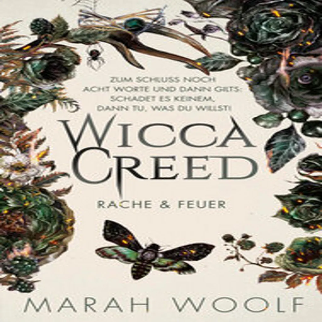 WiccaCreed Rache & Feuer - Décoration Ésotérique du Credo de la Wicca