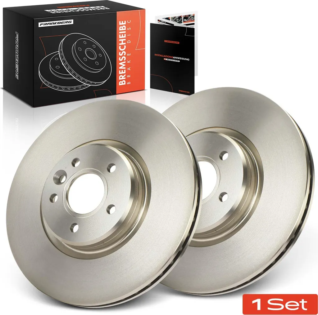 Jeu de 2 Disques de Frein Avant pour Entretien Ford Focus II et Volvo S40