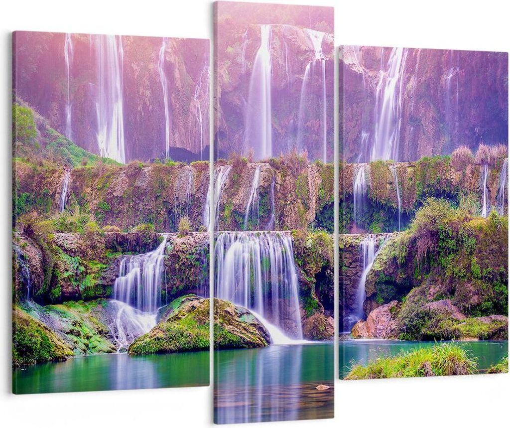 Bild auf Leinwand - Leinwandbild - Wasserfall Natur - Produktbild 