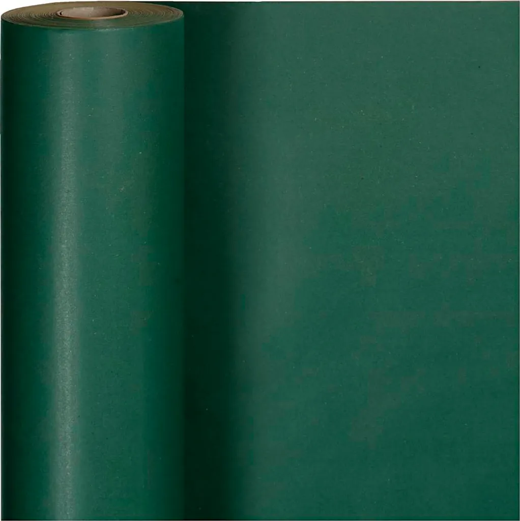 Papier cadeau vert uni Creativ Company 19889 - Rouleau 100m x 50cm