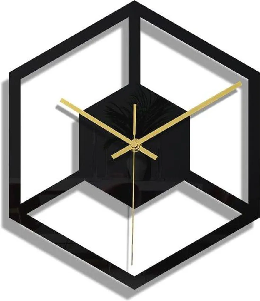 Grande horloge murale vintage en métal noir avec chiffres romains rétro