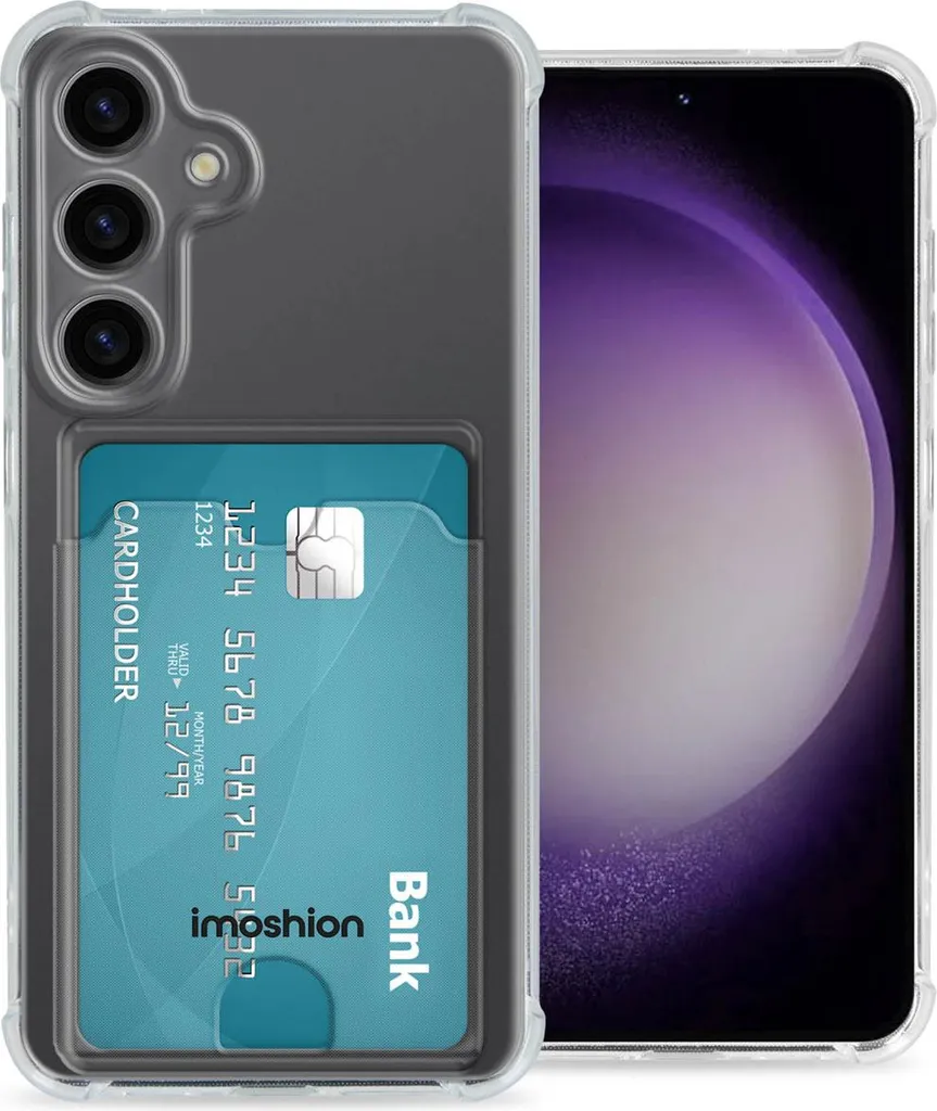 Cover Morbida Samsung S24 Imoshion Trasparente con Porta Tessere