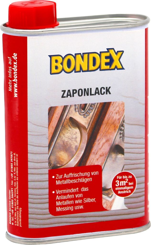 Bondex Zaponlack Metalllack Zapon Korrosion Farblos 0,25L Metallschutzlack